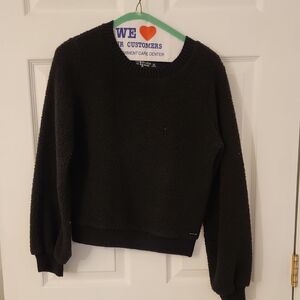 Abercrombie & Fitch, Pullover, Sherpa, Black, XS